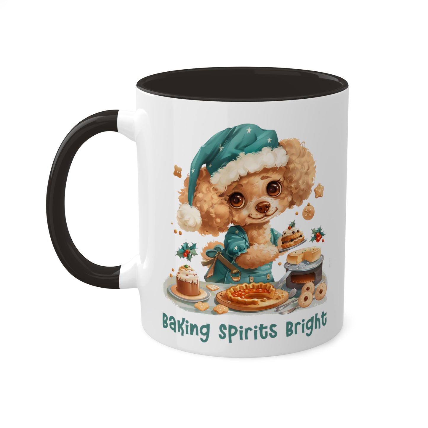 Poodle Christmas Baker Mug