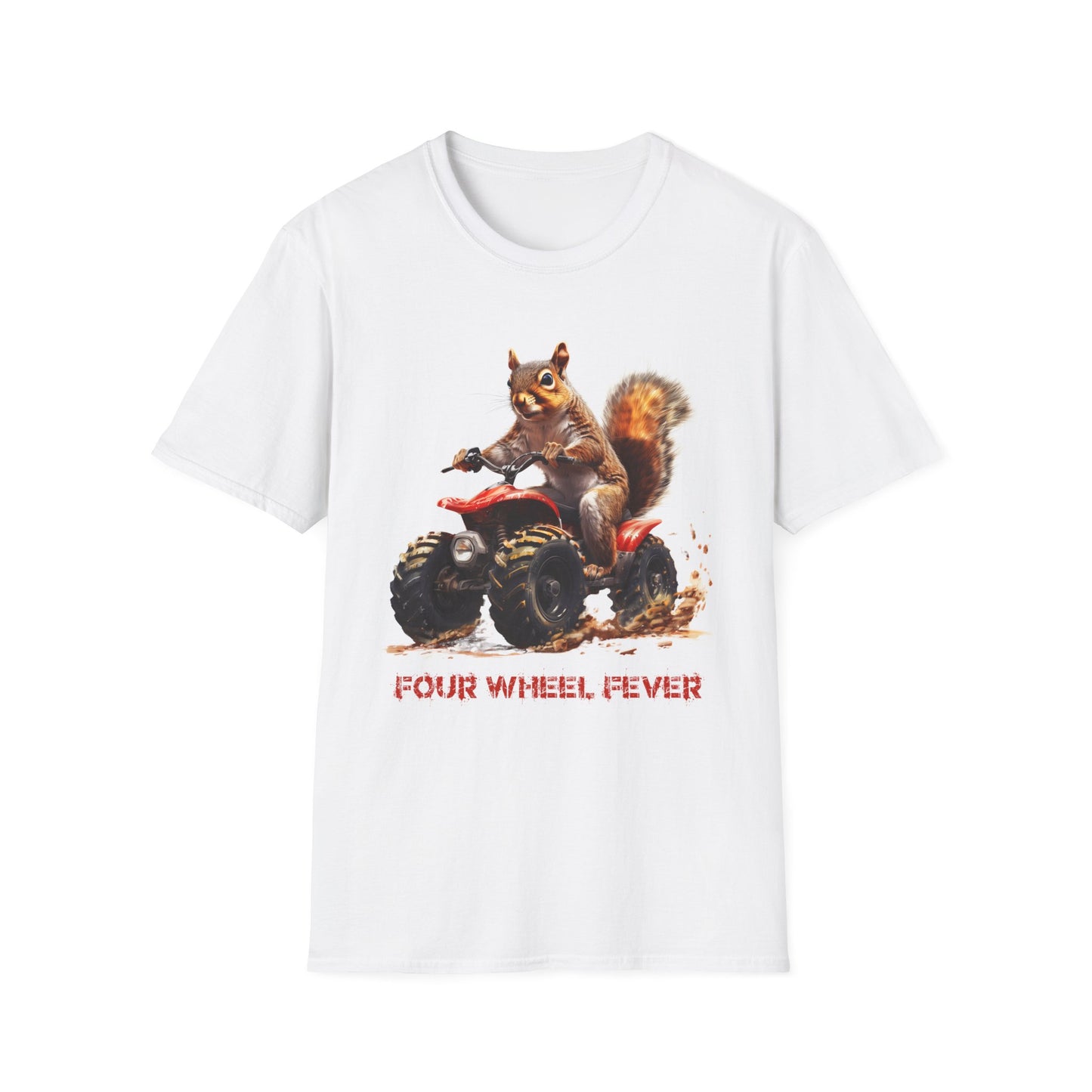 Squirrel Quad Rider Softstyle T-Shirt