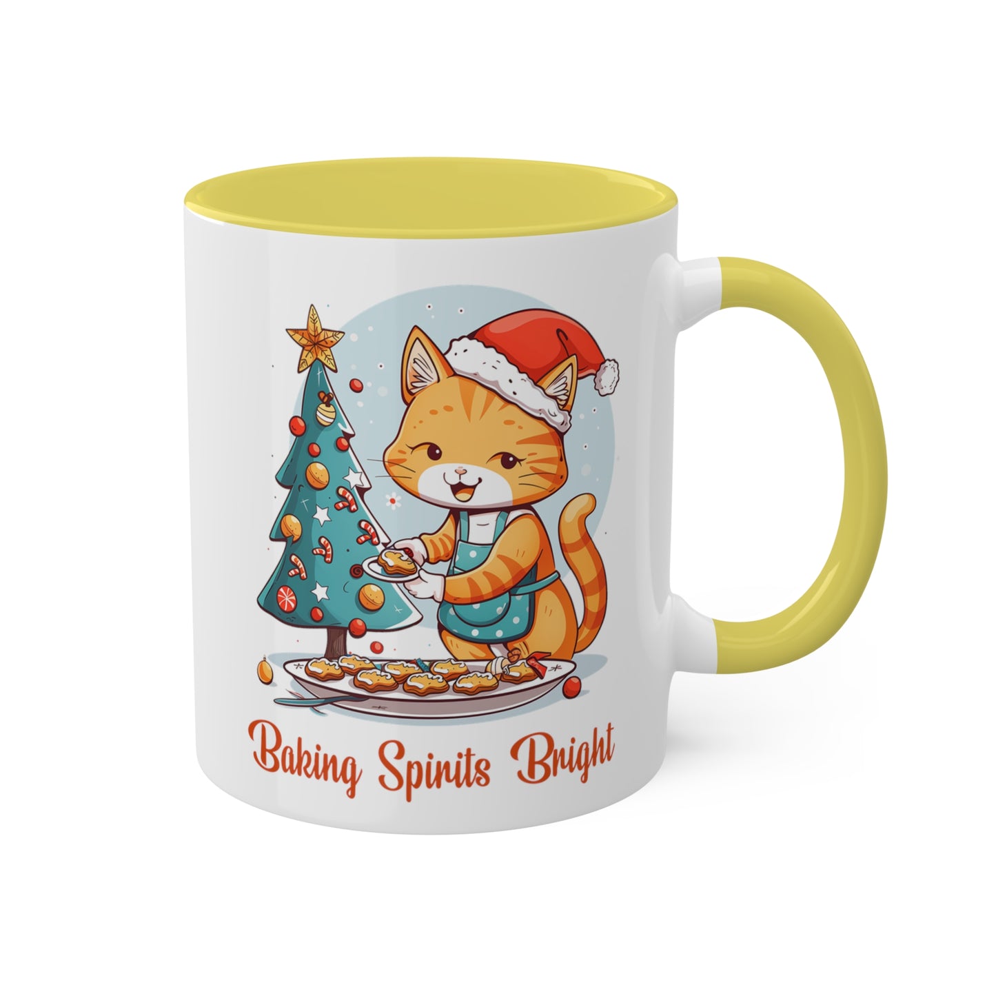 Cat Christmas Baker Mug