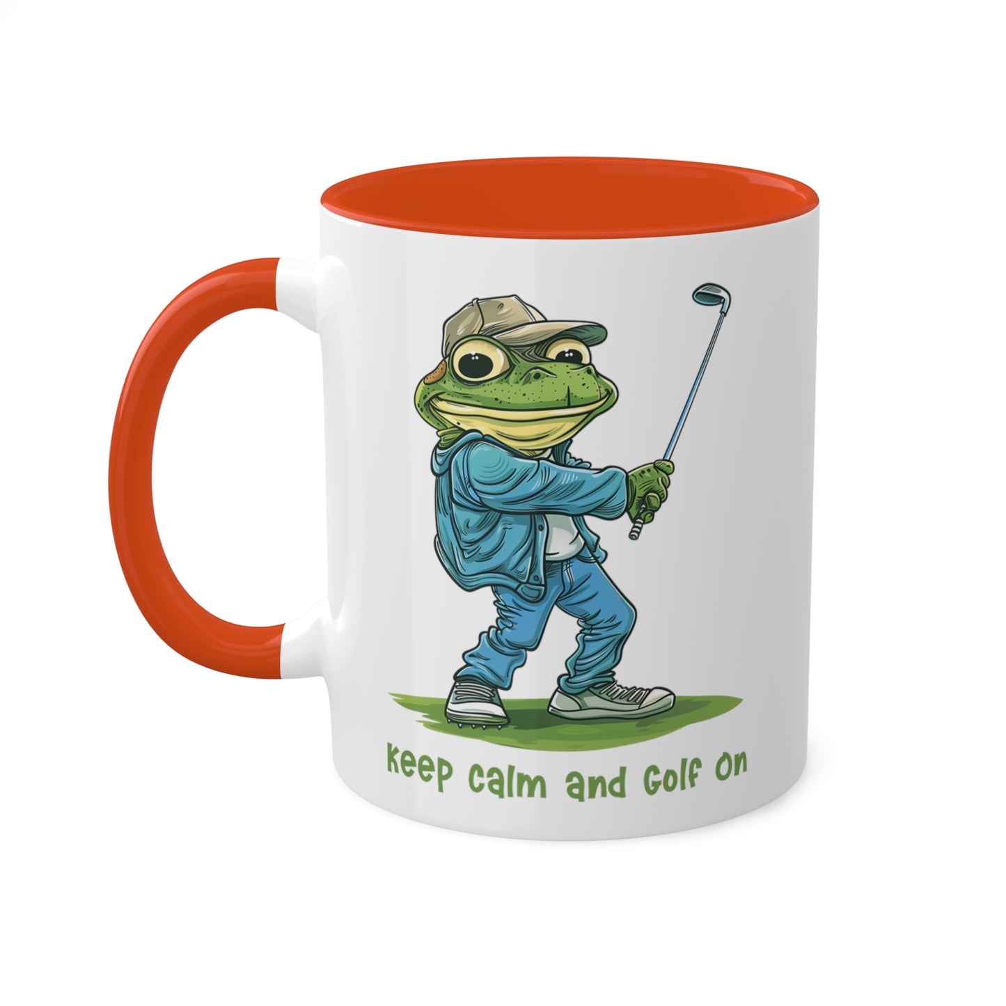 Frog Golfer Mug