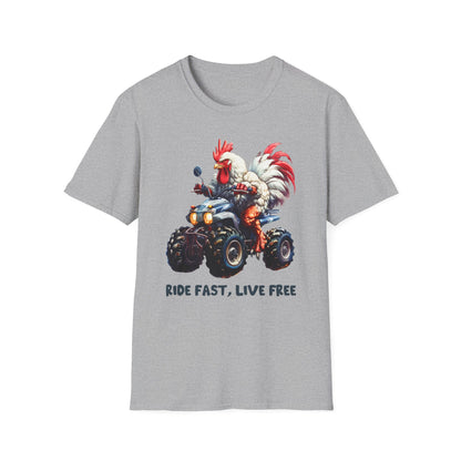 Chicken Quad Rider Softstyle T-Shirt