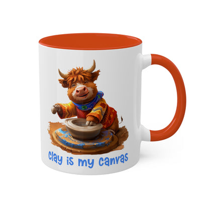 Highland Cow Potter Mug