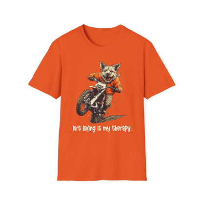 Dog Dirt Biker Softstyle T-Shirt