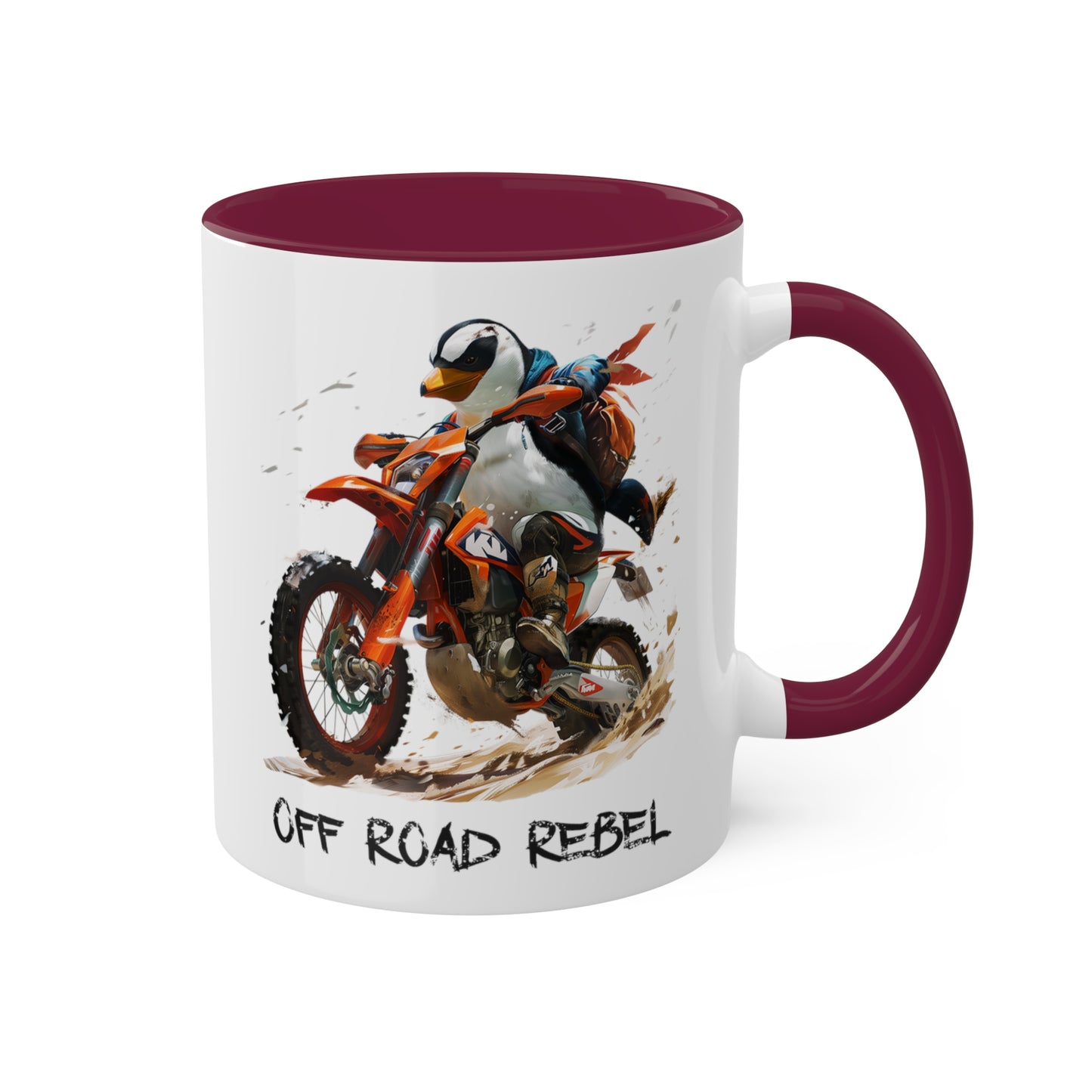 Penguin Dirt Biker Mug