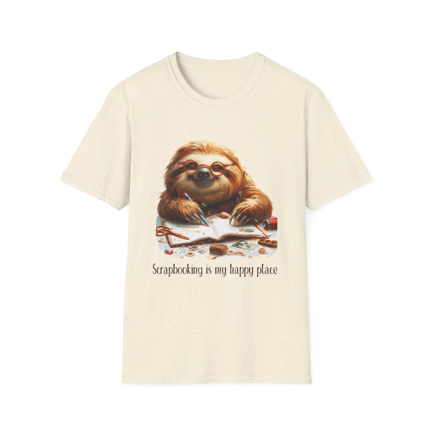 Sloth Scrapbooker Softstyle T-Shirt