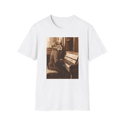 Vintage Western Cheetah Piano Softstyle T-Shirt