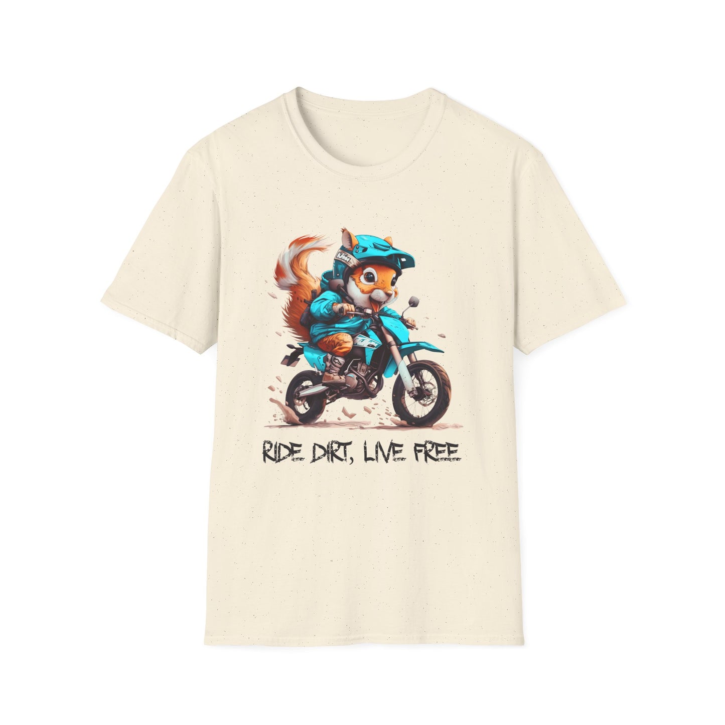 Squirrel Dirt Biker Softstyle T-Shirt