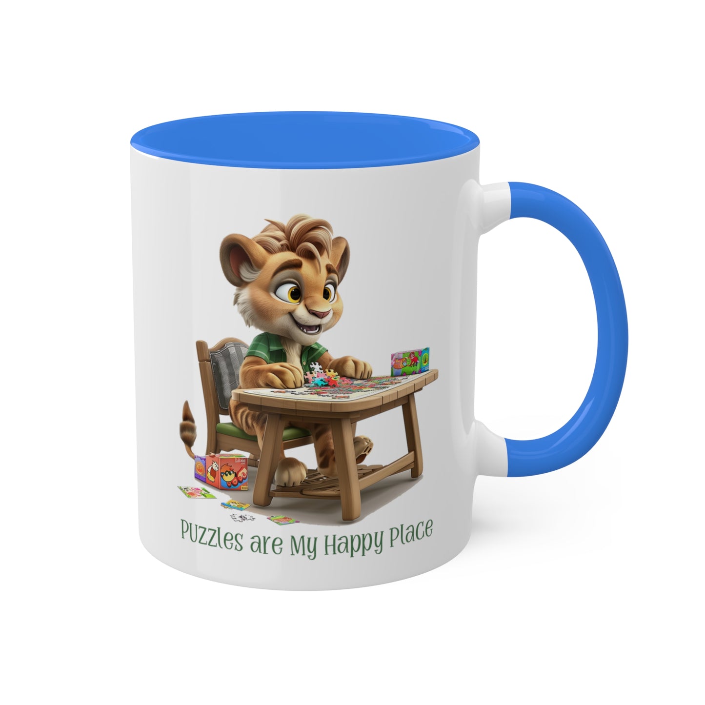 Lion Puzzler Mug