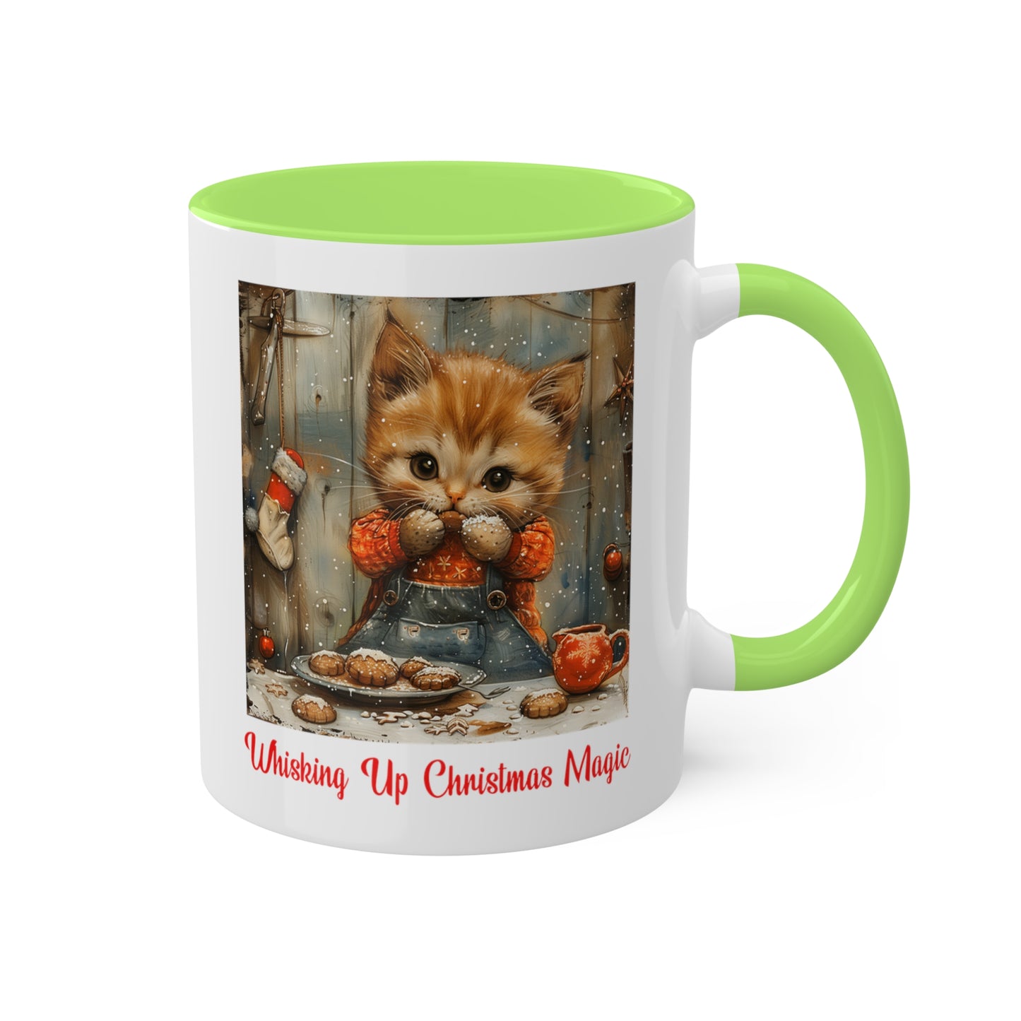 Cat Christmas Baker Mug