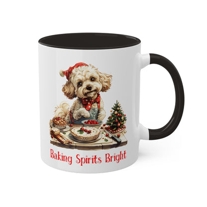 Poodle Christmas Baker Mug