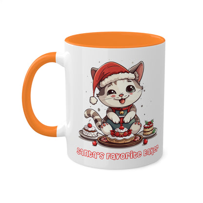 Cat Christmas Baker Mug