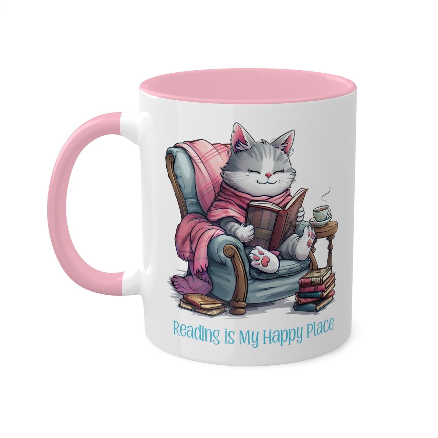 Cat Reading Mug