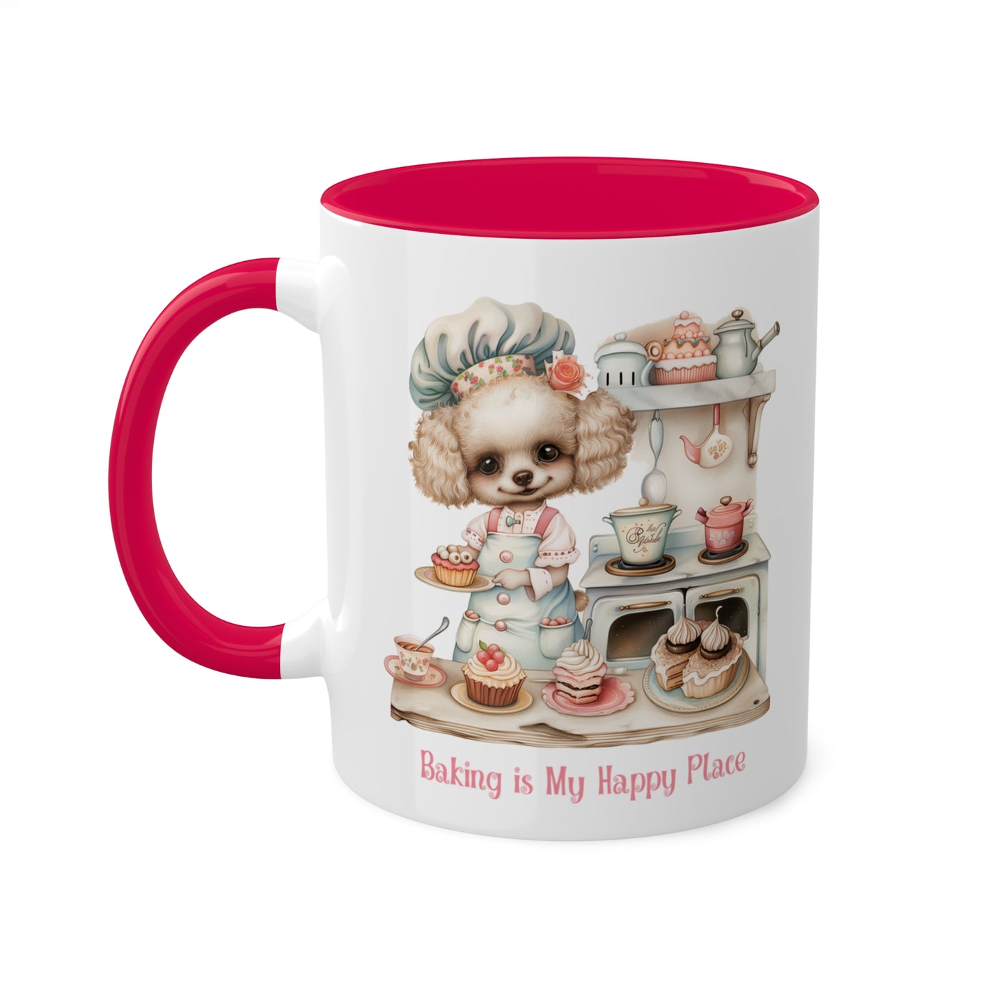 Poodle Baker Mug