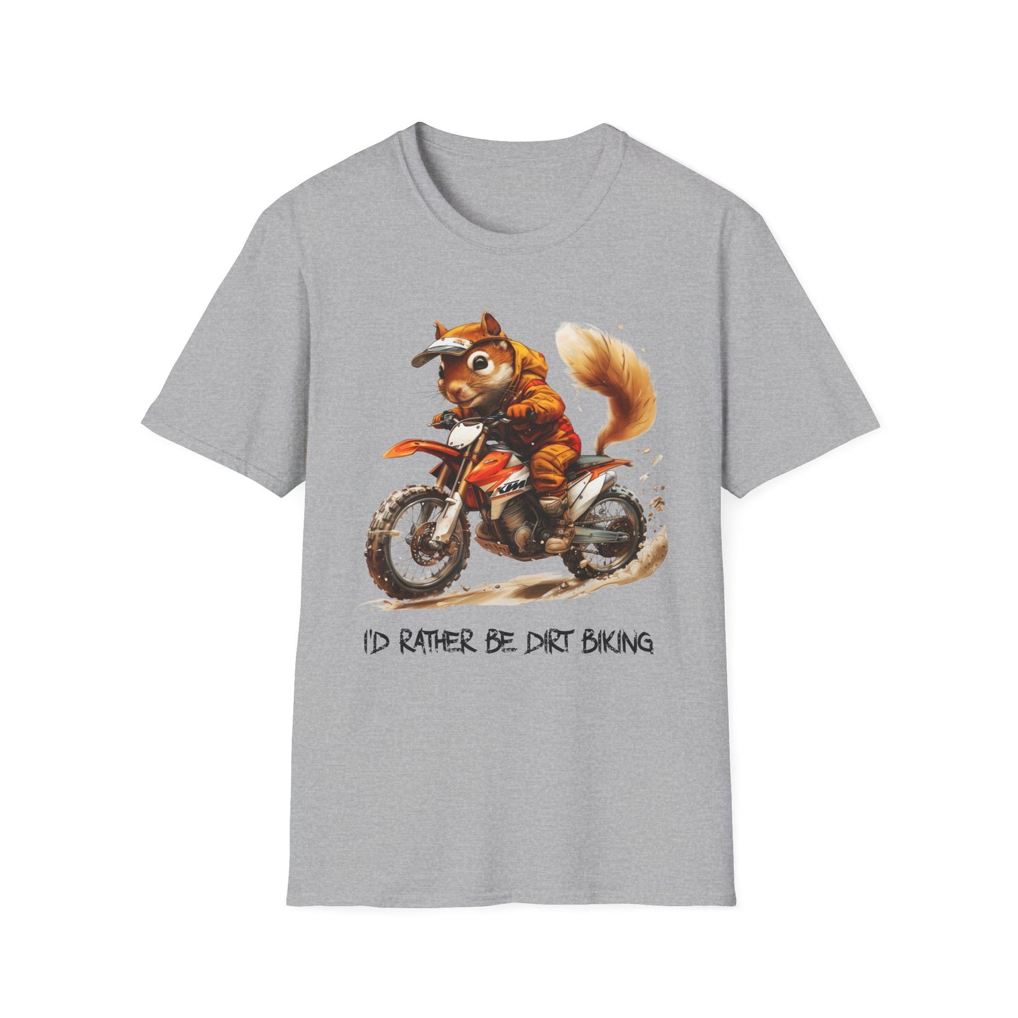 Squirrel Dirt Biking Softstyle T-Shirt