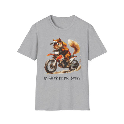 Squirrel Dirt Biking Softstyle T-Shirt