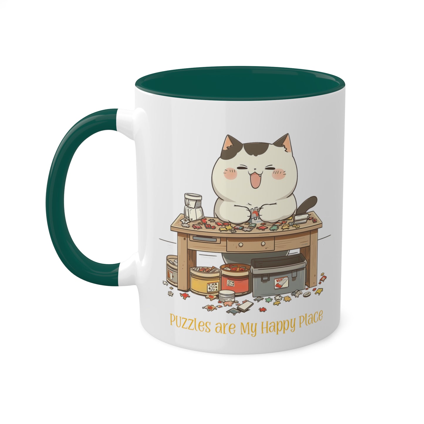 Cat Puzzler Mug