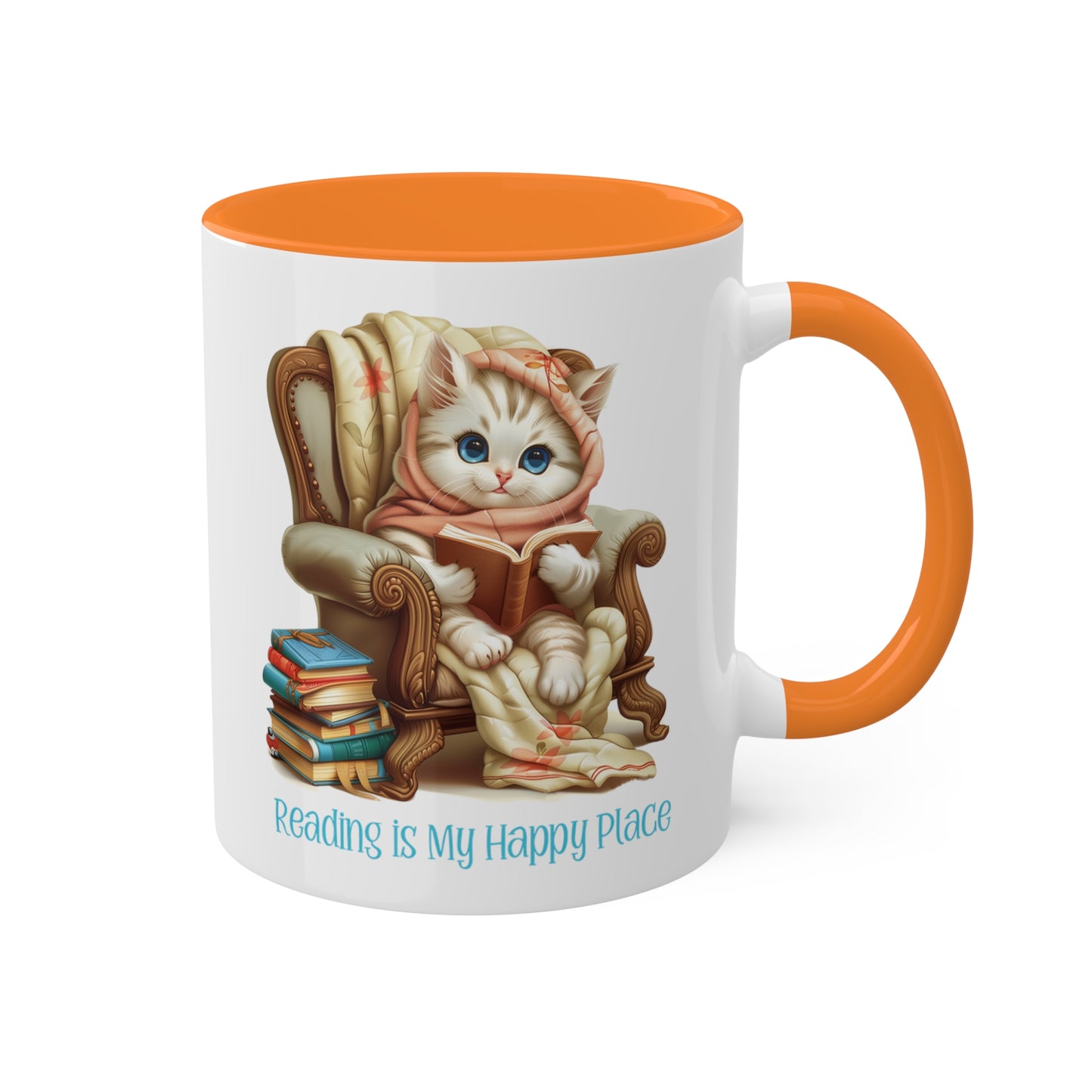 Cat Reading Mug