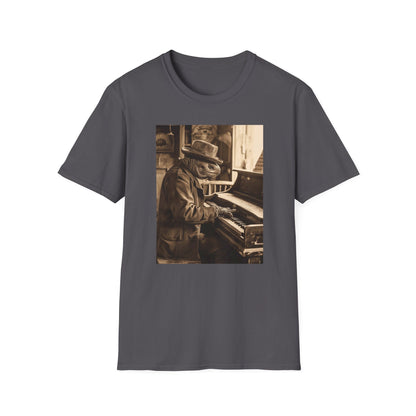 Vintage Western Turtle Piano Softstyle T-Shirt