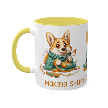 Corgi Crocheter Mug