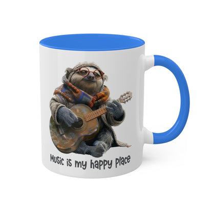 Sloth Musician Mug