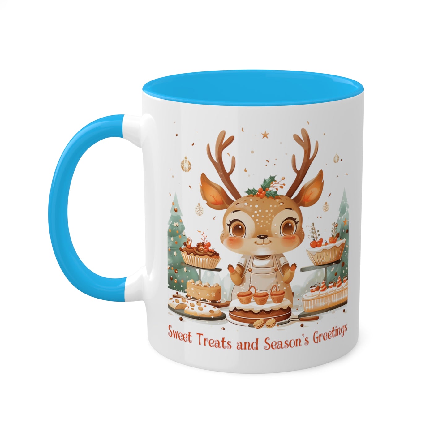 Deer Christmas Baker Mug