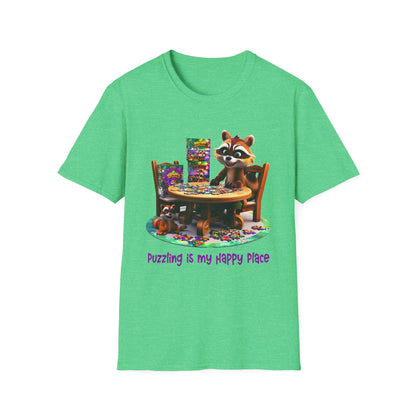 Raccoon Puzzler Softstyle T-Shirt