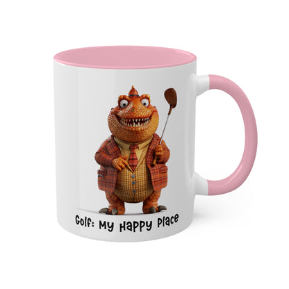 Dinosaur Golfing Mug