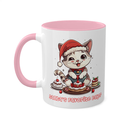 Cat Christmas Baker Mug