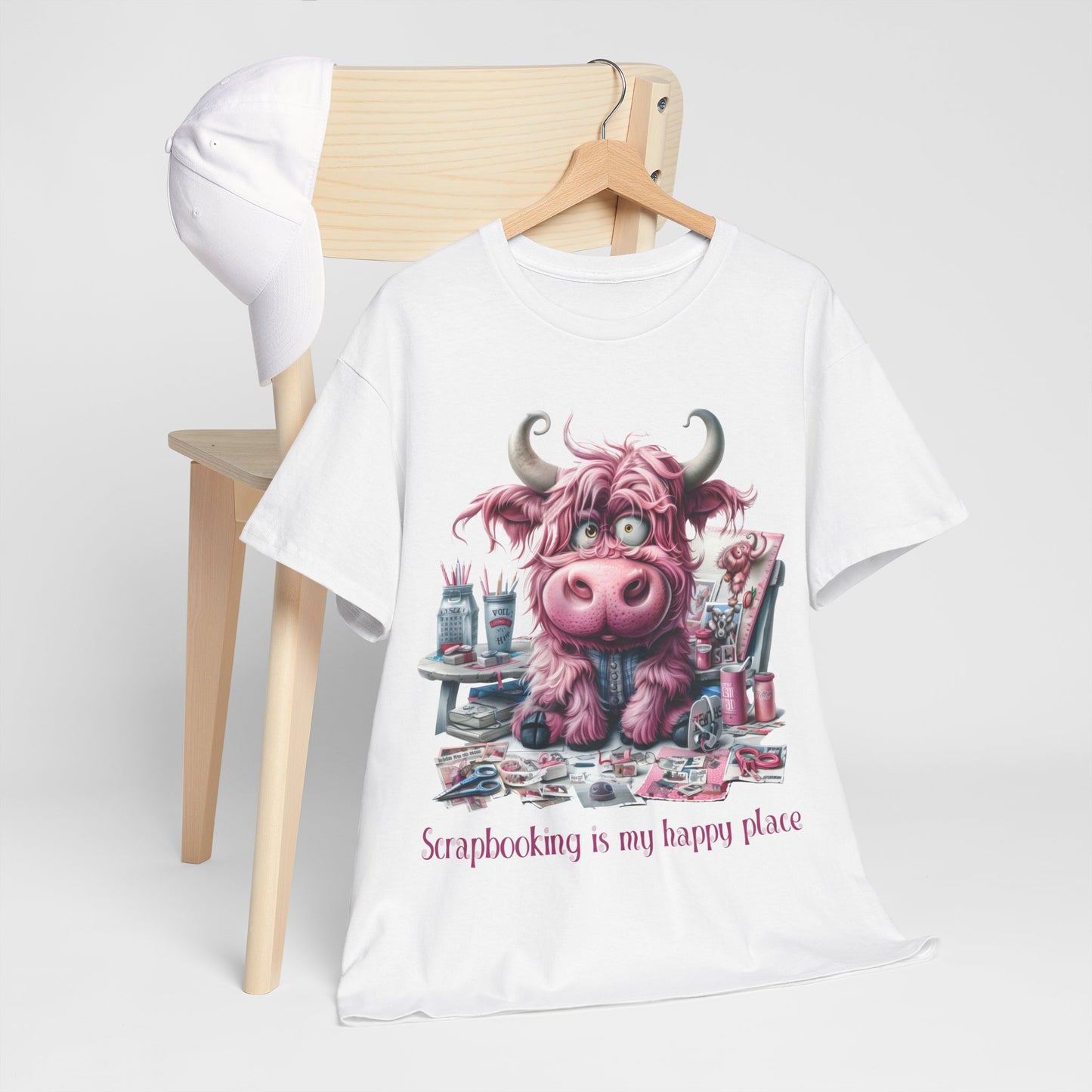 Highland Cow Scrapbooking Tee