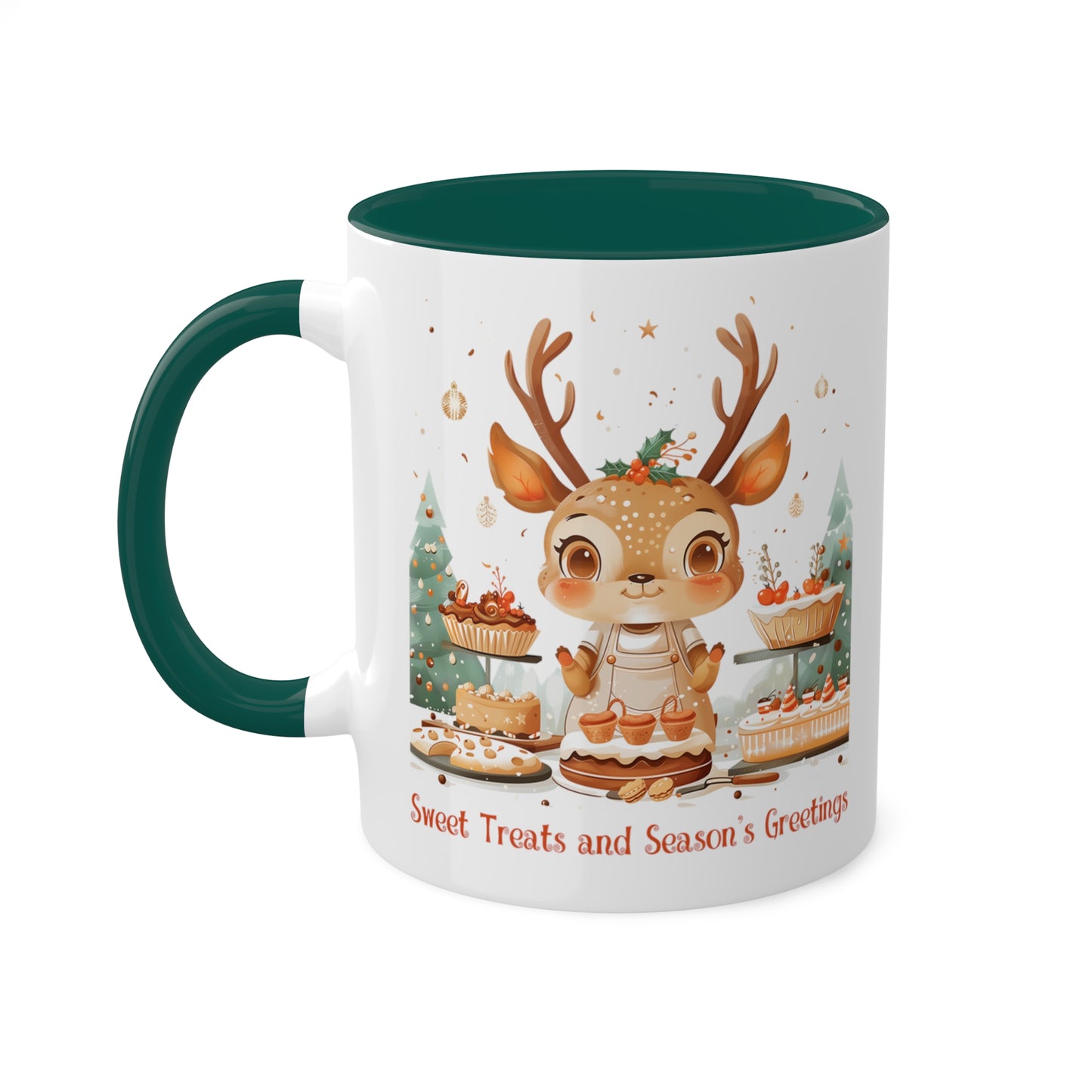 Deer Christmas Baker Mug