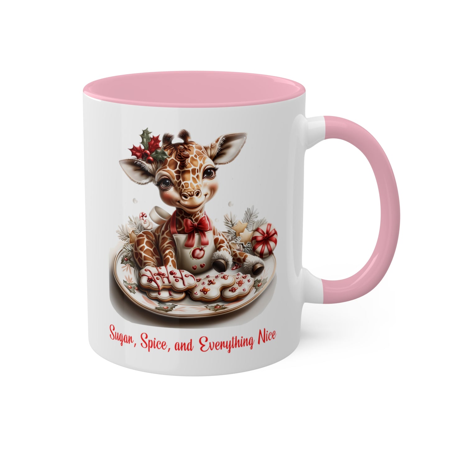 Giraffe Christmas Baker Mug