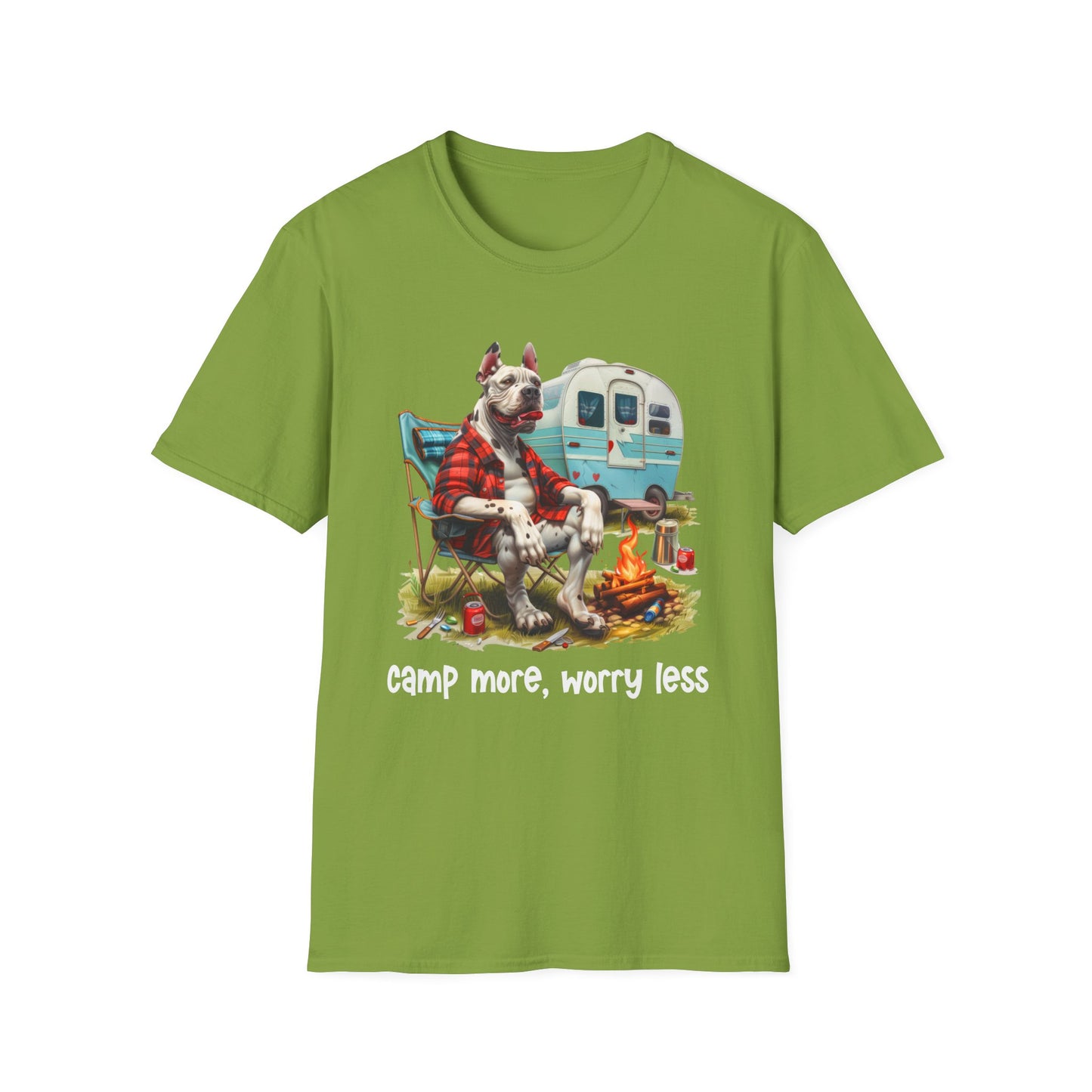 Great Dane Dog Camper Softstyle T-Shirt