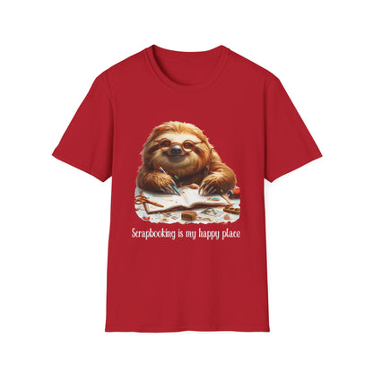 Sloth Scrapbooker Softstyle T-Shirt