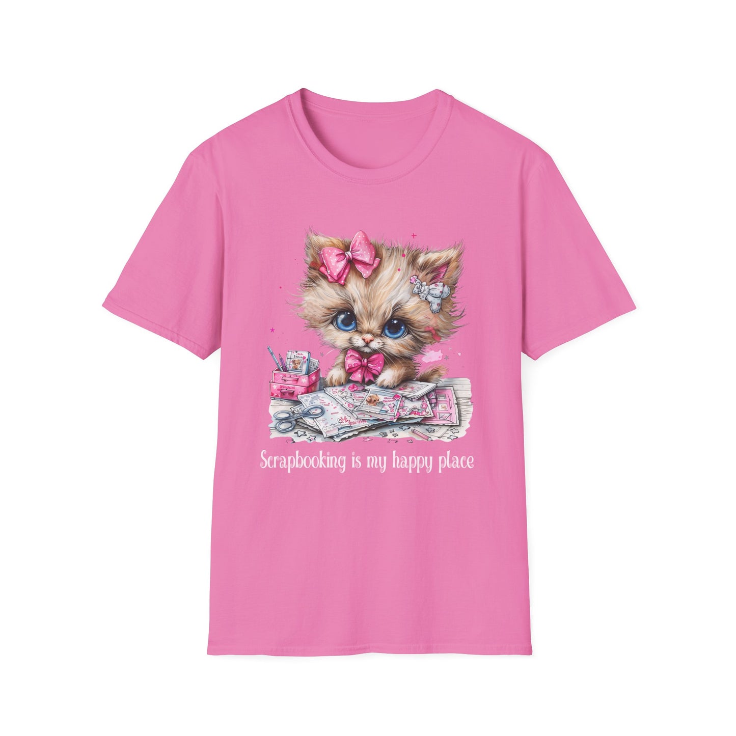 Cat Scrapbooker Softstyle T-Shirt