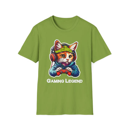 Cat Gamer Unisex Softstyle T-Shirt