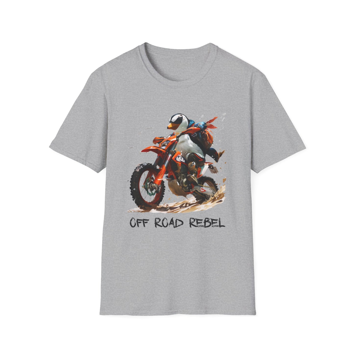 Penguin Dirt Biker Softstyle T-Shirt