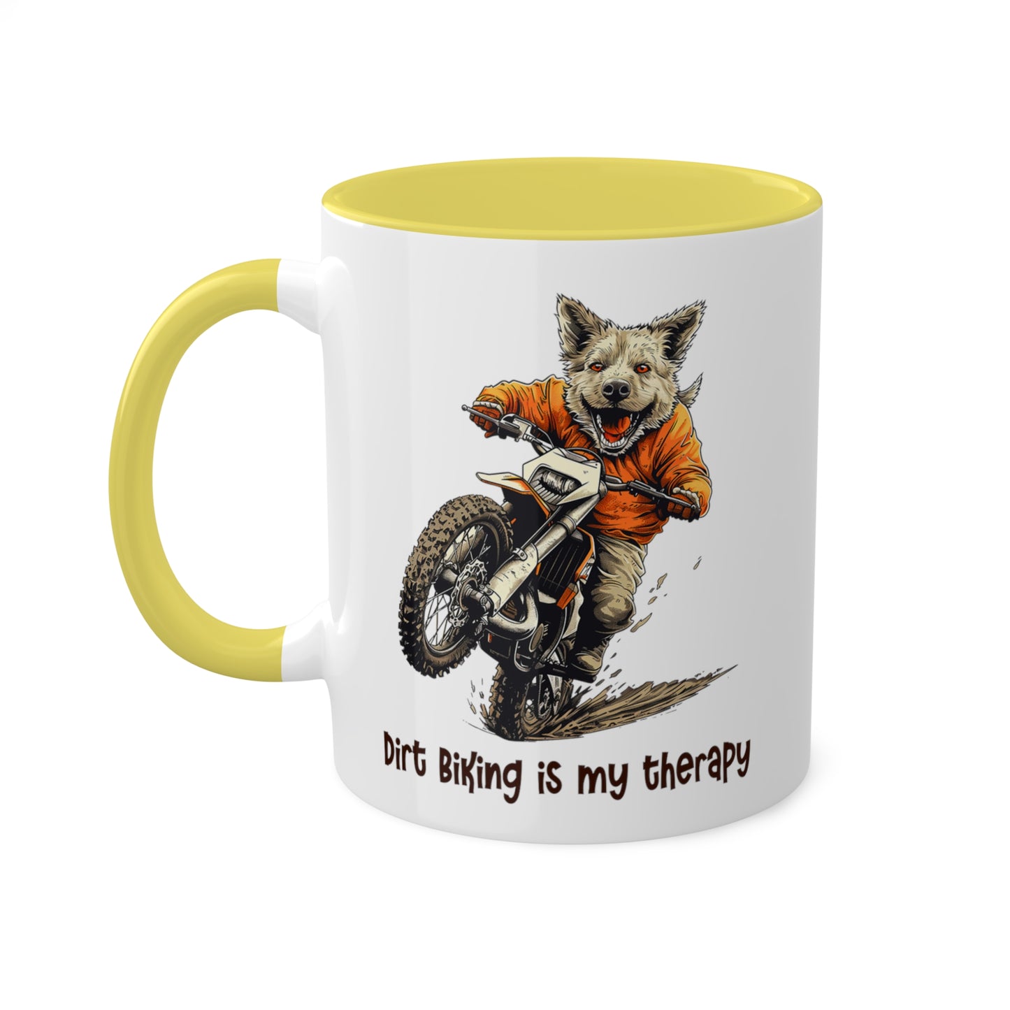 Wolf Dirt Biker Mug