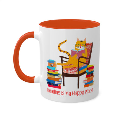 Cat Reading Mug