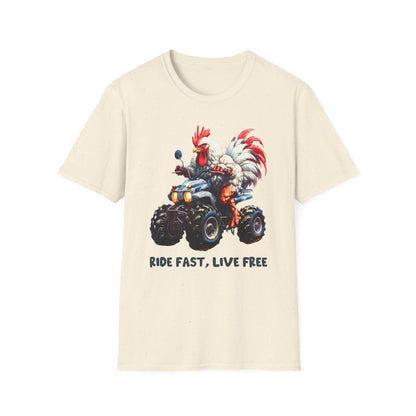 Chicken Quad Rider Softstyle T-Shirt