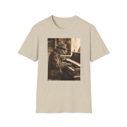 Vintage Western Turtle Piano Softstyle T-Shirt