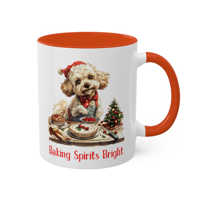 Poodle Christmas Baker Mug