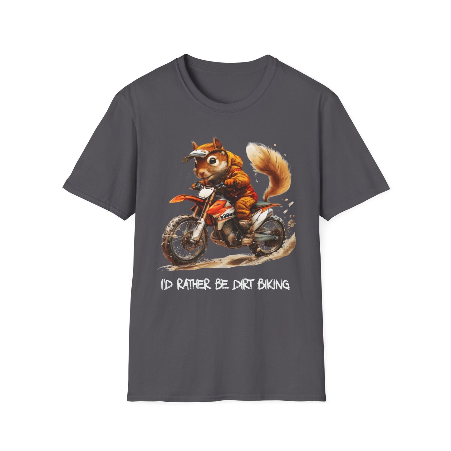 Squirrel Dirt Biking Softstyle T-Shirt