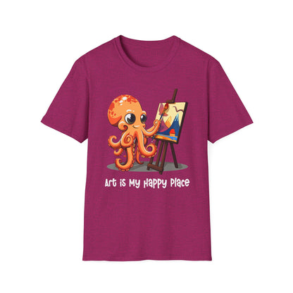 Octopus Artist  Softstyle T-Shirt