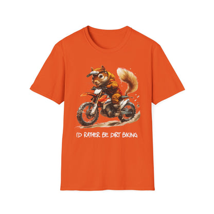 Squirrel Dirt Biking Softstyle T-Shirt