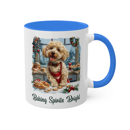 Poodle Christmas Baker Mug