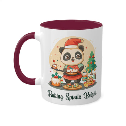 Panda Bear Christmas Baker Mug