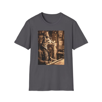 Vintage Western Giraffe Piano Softstyle T-Shirt