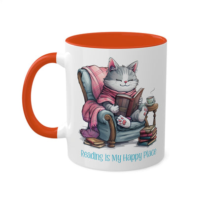 Cat Reading Mug