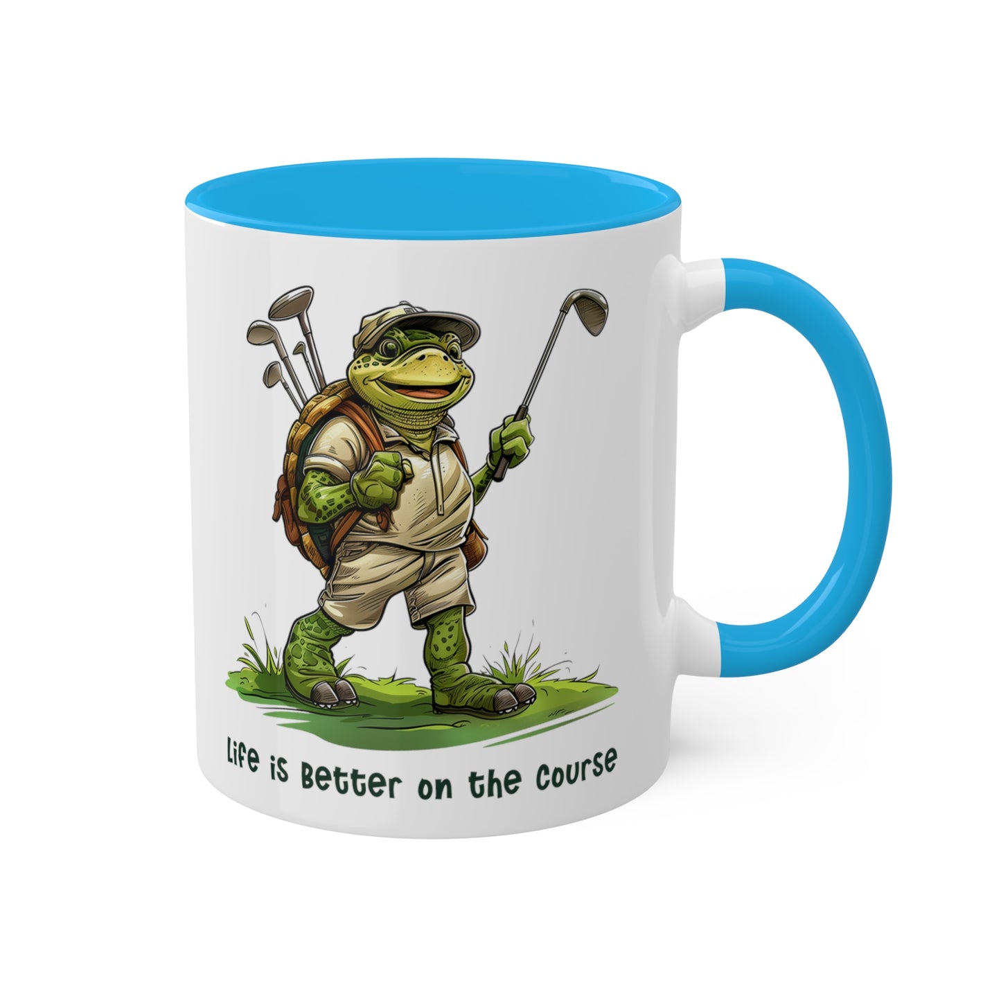 Turtle Golfing Mug