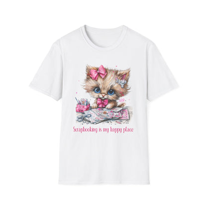 Cat Scrapbooker Softstyle T-Shirt